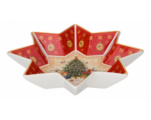 Блюдо (26.5x5 см) Елка 85-1741