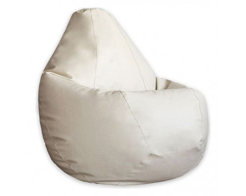 Кресло-мешок Кремовая ЭкоКожа XL