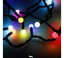 Гирлянда нить [5 м] Ball ARD-BALL-CLASSIC-D13-5000-BLACK-50LED RGB (230V, 3.5W)