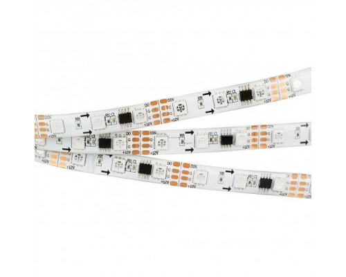 Лента светодиодная Arlight SPI-5000SE-5060-60 12V Cx3 RGB-Auto (10mm, 13.2W/m, IP65) 021874(1)