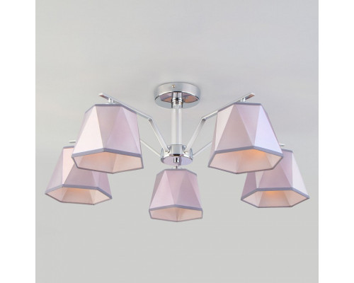 Люстра на штанге Eurosvet Corner 60076/5 хром