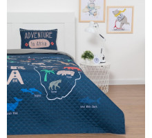 Покрывало с наволочками полутораспальное Little maps