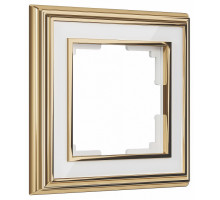 Рамка на 1 пост Werkel Palacio золото/белый W0011329