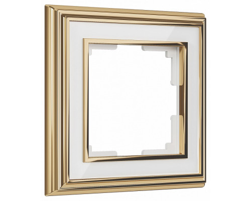 Рамка на 1 пост Werkel Palacio золото/белый W0011329
