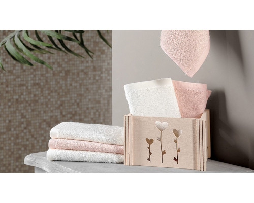 Набор из 6 полотенец для рук (30x30 см) Flori