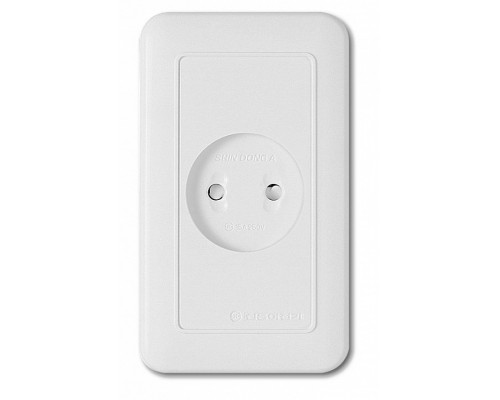 Розетка без заземления Imex 70 Wide WH WSN 1221 WH