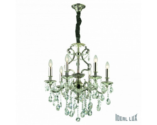 Подвесная люстра Ideal Lux Gioconda GIOCONDA SP8 ARGENTO