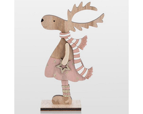 Фигур настольный [18 см] Рождественский Олень 504-006