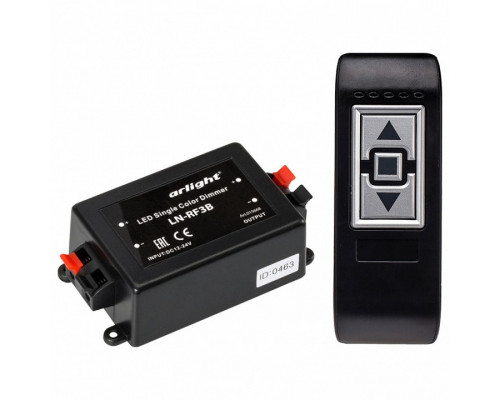 Контроллер-диммер с пультом ДУ Arlight LN-RF3B LN-RF3B (12-24V,96-192W, ПДУ 3кн)