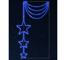 Звезда световая Звездное колье [1.47x0.85 м] RL-KN-013B