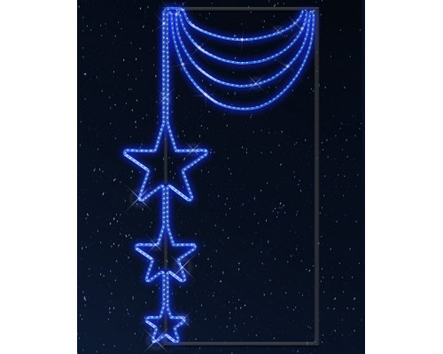 Звезда световая Звездное колье [1.47x0.85 м] RL-KN-013B