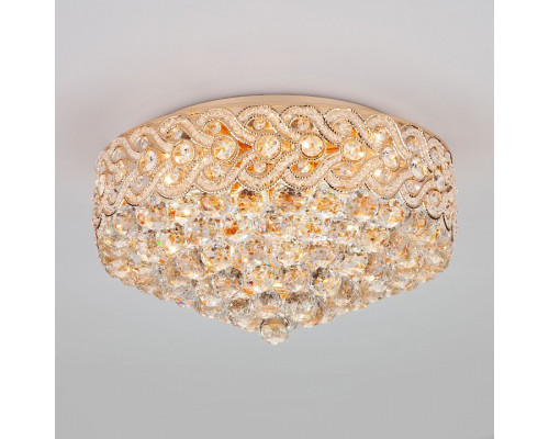 Накладной светильник Eurosvet Anika 3296/8 золото/прозрачный  хрусталь Strotskis