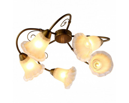 Потолочная люстра Arte Lamp Mormorio A9361PL-5BR