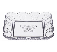 Блюдо декоративное (15х15х3 см) Бабочки 355-263