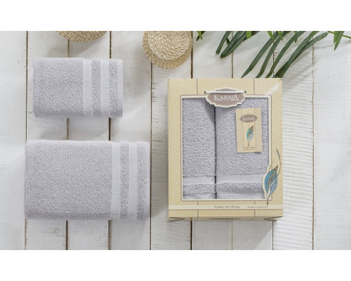 Набор из 2 полотенец для ванной PETEK