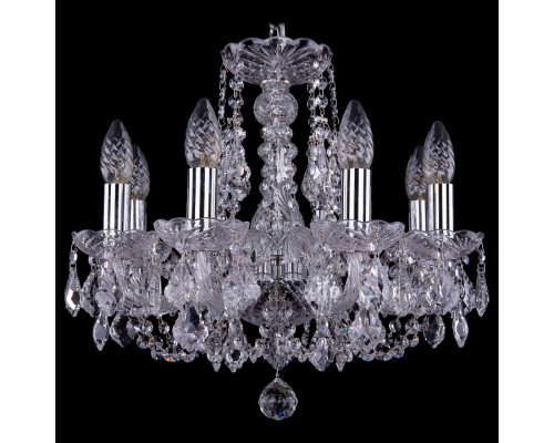 Подвесная люстра Bohemia Ivele Crystal 1406 1406/8/141/Ni/Leafs