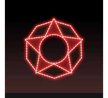 Звезда световая День Победы [0.41x0.39 м] RL-KN-9-12-R