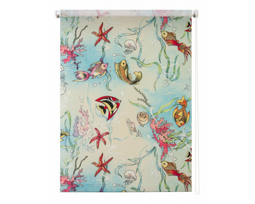 Штора рулонная (80x175 см) Аквариум