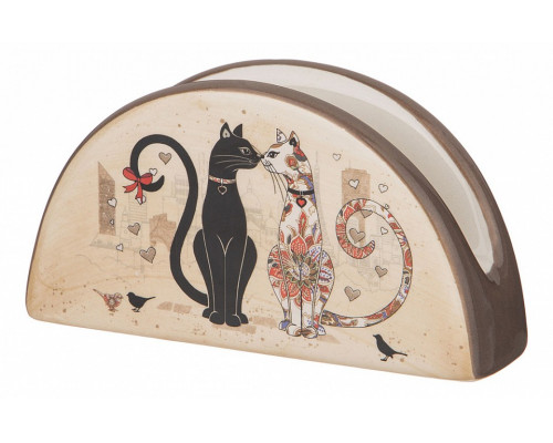 Салфетница (13.5x4x7 см) Парижские коты 358-1729