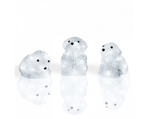 Комплект из 3 зверей световых (20 см) Медвежата 513-266