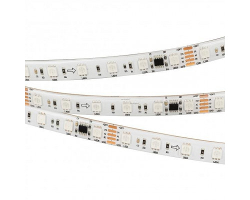 Лента светодиодная Arlight DMX-5000SE-5060-60 24V Cx6 RGB (12mm, 14.4W/m, IP65) 029759
