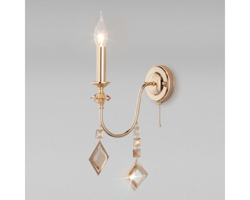 Бра Eurosvet Telao 10110/1 золото/тонированный хрусталь Strotskis