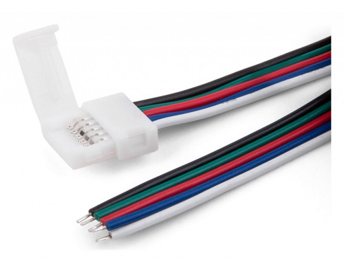 Соединитель лент гибкий Elektrostandard для светодиодных лент 12/24V Коннектор для лент 5050+5050 24V 60Led 14,4W IP20 RGBW, 5050 24V 60Led 14,4W IP20 RGBW гибкий односторонний (10pkt)