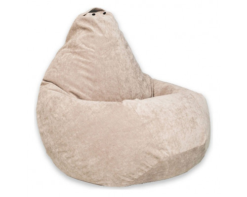 Кресло-мешок Бежевый Микровельвет 3XL