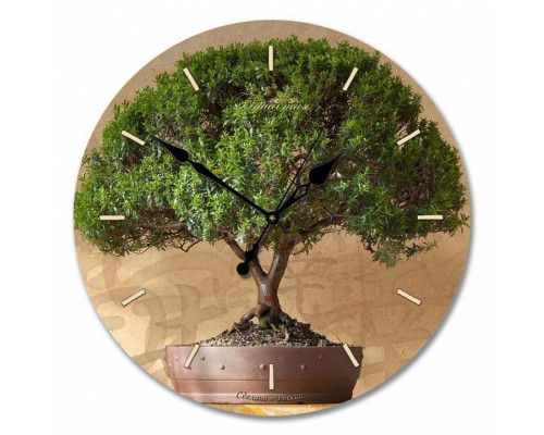 Настенные часы (33x33x4 см) Дерево счастья 01-003
