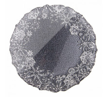 Тарелка плоская (21 см) Snow black 339-262