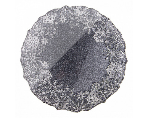 Тарелка плоская (21 см) Snow black 339-262