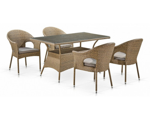 Набор уличный T198B/Y97B-W56 Light Brown (4+1)