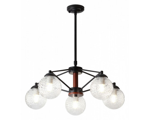 Люстра на штанге Rivoli Valery P5 BK Б0038083