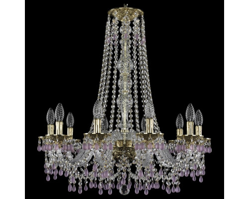 Подвесная люстра Bohemia Ivele Crystal 1610 16110/10/240/h-75 G V7010