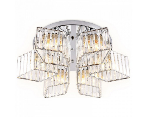 Накладной светильник Ambrella Traditional 3 TR5209/6 CH/CL хром/прозрачный E27/6 max 40W D550*180