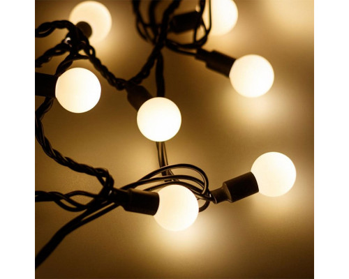 Гирлянда нить [20 м] Ball ARD-BALL-CLASSIC-D23-20000-BLACK-160LED WARM (230V, 7W)