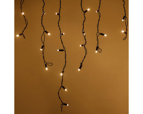 Бахрома световая [4x0.6 м] Edge ARD-EDGE-PRO-4000x600-BLACK-128LED-FLASH WARM (230V, 8W)