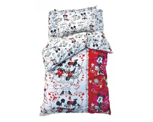 Постельное белье полутораспальное Микки Маус и его друзья: Микки и Минни