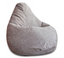 Кресло-мешок Серый Микровельвет L