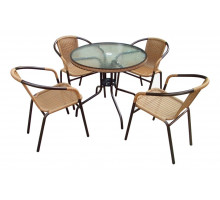 Набор уличный TLH-037С-TLH080RR-D80 Light Beige