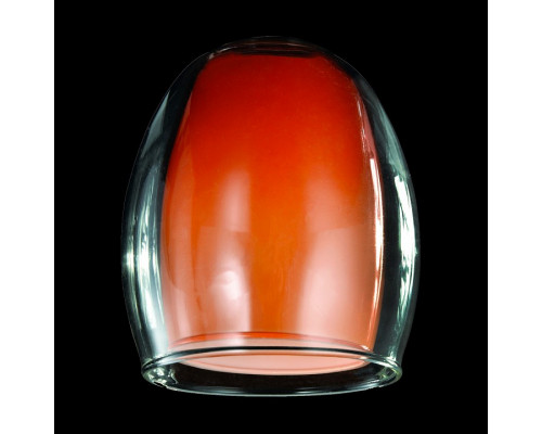 Плафон стеклянный Eurosvet Конфетти плафон 9808/30151 оранжевый+прозрачный, арт. 70438