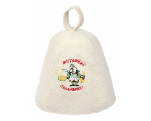 Шапка для бани универсальная Настоящий полковник