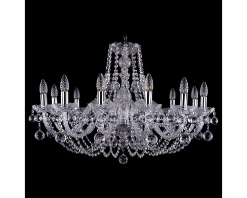 Подвесная люстра Bohemia Ivele Crystal 1406 1406/12/300/Ni/Balls