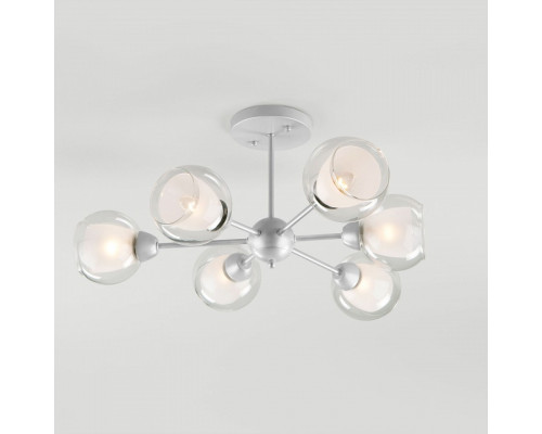 Люстра на штанге Eurosvet Vivien 30163/6 матовое серебро