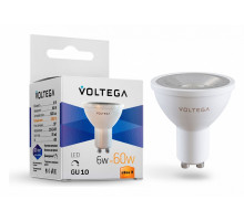 Лампа светодиодная Voltega Simple GU10 6Вт 2800K 