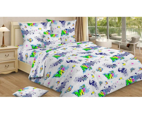 Постельное белье полутораспальное Граффити