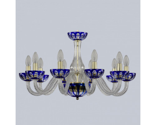 Подвесная люстра Bohemia Ivele Crystal Ivele Crystal 1 1308/10/240 G Cl/Clear-Blue/H-1H