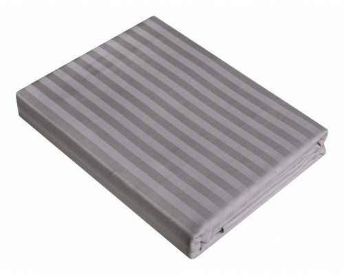 Простыня на резинке (160x200 см) Stripe Gray
