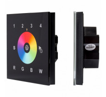 Панель-регулятора цвета RGBW сенсорная встраиваемая Arlight SR-2300 SR-2300TR-IN Black (DALI, RGBW)