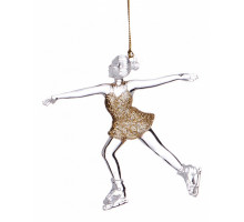 Елочная игрушка (10x11 см) Фигуристка 865-442